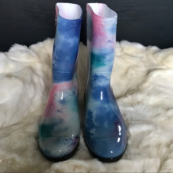 NEW Ugg Watercolor Rain Boots Size 7 Women’s - Picture 4 of 7